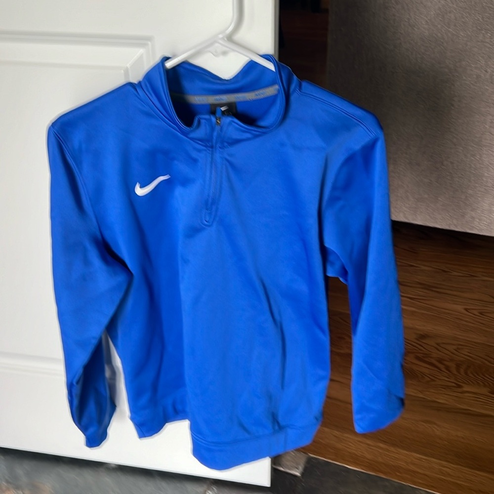 Nike quarter zip blue sweatshirt. Youth XL.
